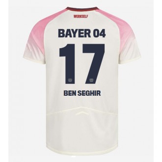 Bayer Leverkusen Eliesse Ben Seghir #17 Bortedrakt 2025-26 Kortermet Bayer Leverkusen Eliesse Ben Seghir #17 Bortedrakt 2025-26 Kortermet